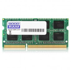 Модуль пам'яті SODIMM GoodRam DDR-III 4Gb 1600MHz PC3-12800 (GR1600S364L11S/4G, CL11, 1.5V) Модуль пам'яті SODIMM GoodRam DDR-III 4Gb 1600MHz PC3-12800 (GR1600S364L11S/4G, CL11, 1.5V)