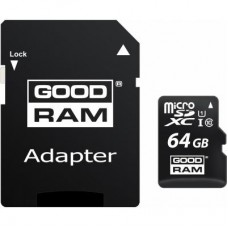 Карта пам'яті GOODRAM 64GB microSDXC Class 10 M1AA-0640R12 Карта пам'яті GOODRAM 64GB microSDXC Class 10 M1AA-0640R12