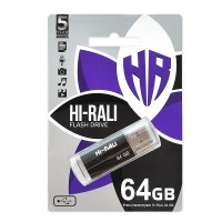 USB флеш накопичувач USB 64GB Hi-Rali Corsair Series Black (HI-64GBCORBK) USB 2.0