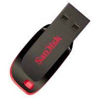 USB флеш накопичувач Sandisk 32GB Cruzer Blade SDCZ50-032G-B35 (USB 2.0, пластик,  чорний, ушко для крепления к брелку)