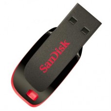 USB флеш накопичувач Sandisk 32GB Cruzer Blade SDCZ50-032G-B35 (USB 2.0, пластик,  чорний, ушко для крепления к брелку)