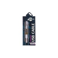 Кабель Atcom (16123) USB 2.0 AM/microUSB, 0.8м, белый