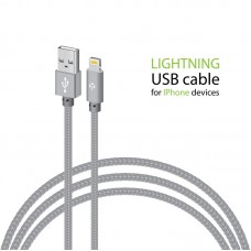 Кабель Intaleo CBGNYL2 USB-Lightning 2м Grey