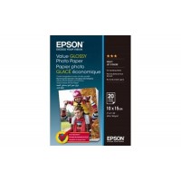 Фотобумага Epson Value Glossy Photo Paper, глянцевая, 183g/m2, 10х15, 20л (C13S400037) Фотобумага Epson Value Glossy Photo Paper, глянцевая, 183g/m2, 10х15, 20л (C13S400037)