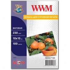 Фотобумага WWM 10x15 M230.F100