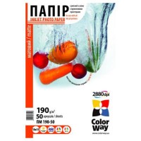 Фотобумага ColorWay (ПМ 190-50) Фотобумага ColorWay (ПМ 190-50)
