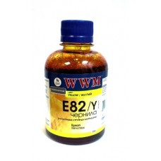 Чернила WWM для Epson StPhoto Yellow, E82Y, для Epson Stylus Photo R270/ R390/ R1400/ RX590, 200г.